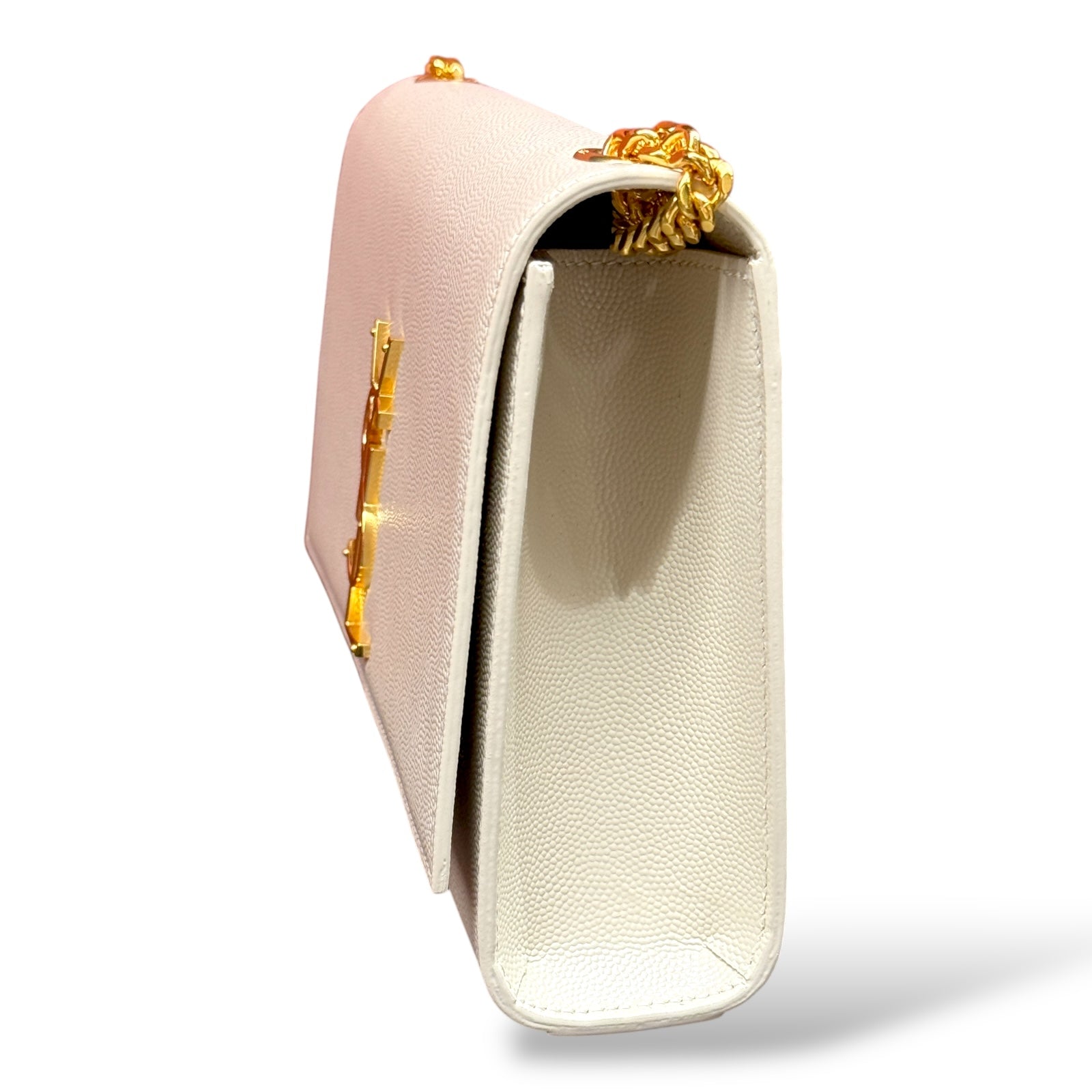 Saint Laurent White Kate Medium Shoulder Bag