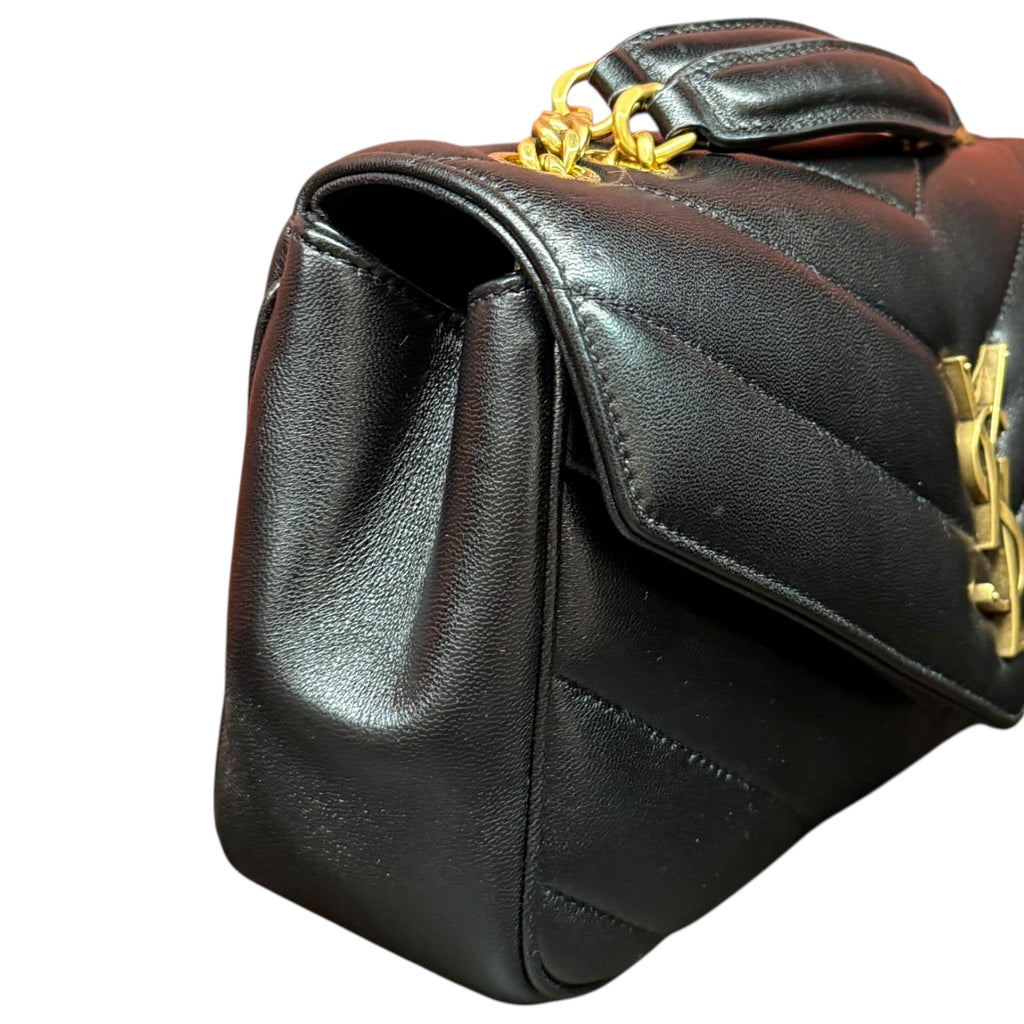 Saint Laurent LouLou Small – Borsa a Spalla Trapuntata a Chevron