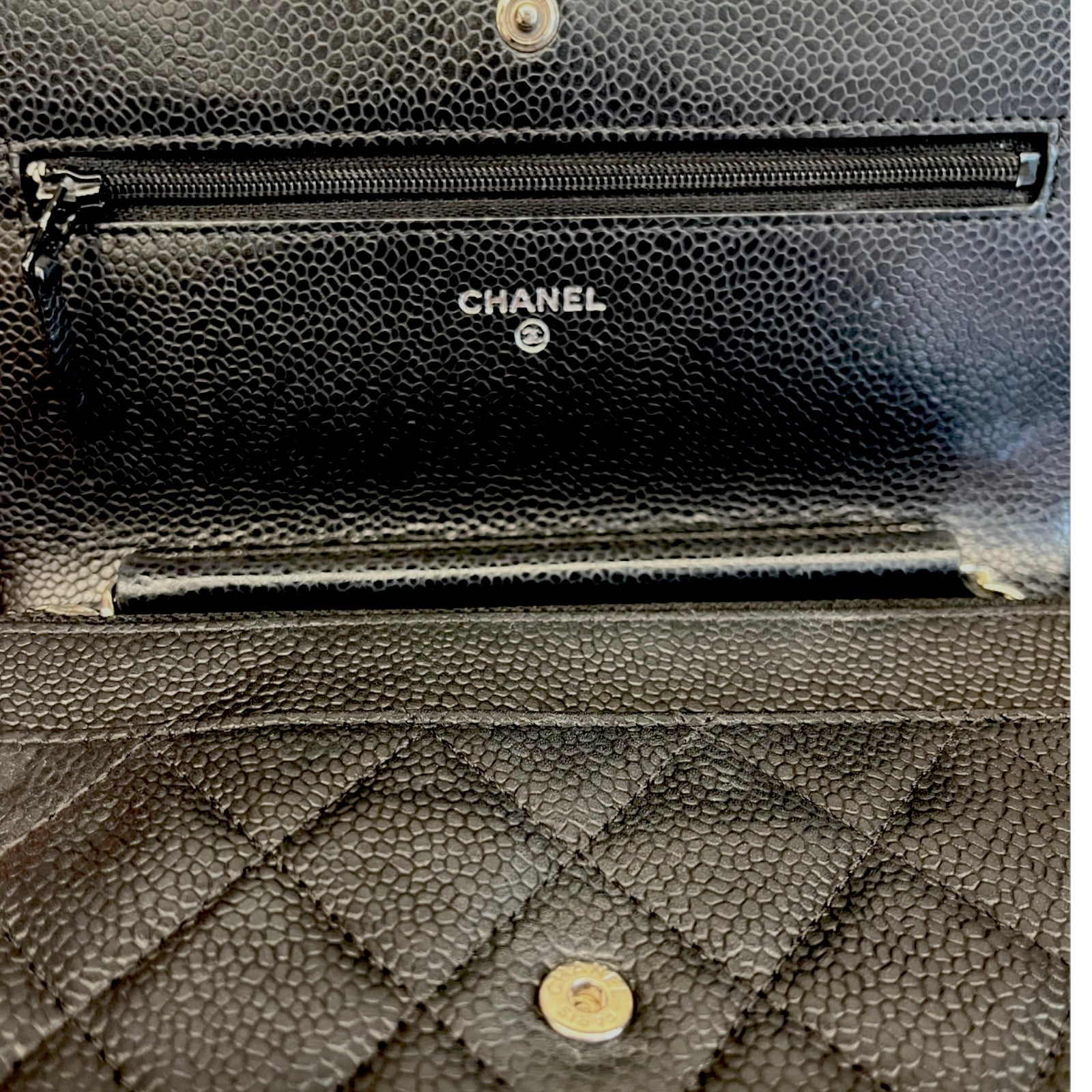 Chanel Wallet On Chain Shoulder Bag with silver hardware