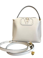 Valentino – Borsa A Mano Bianca Con Tracolla