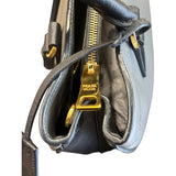 Prada Galleria Shoulder Bag in Grey and Black color Medium size