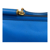 Dolce&Gabbana Sicily Shoulder Bag in Blue Medium Size