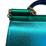 Dolce&Gabbana Silicy Shoulder Bag in iridescent blue and green