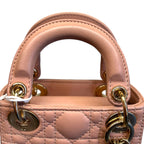 Christian Dior Lady Dior Mini-Borsa A Spalla Iconica，Pelle Cannage