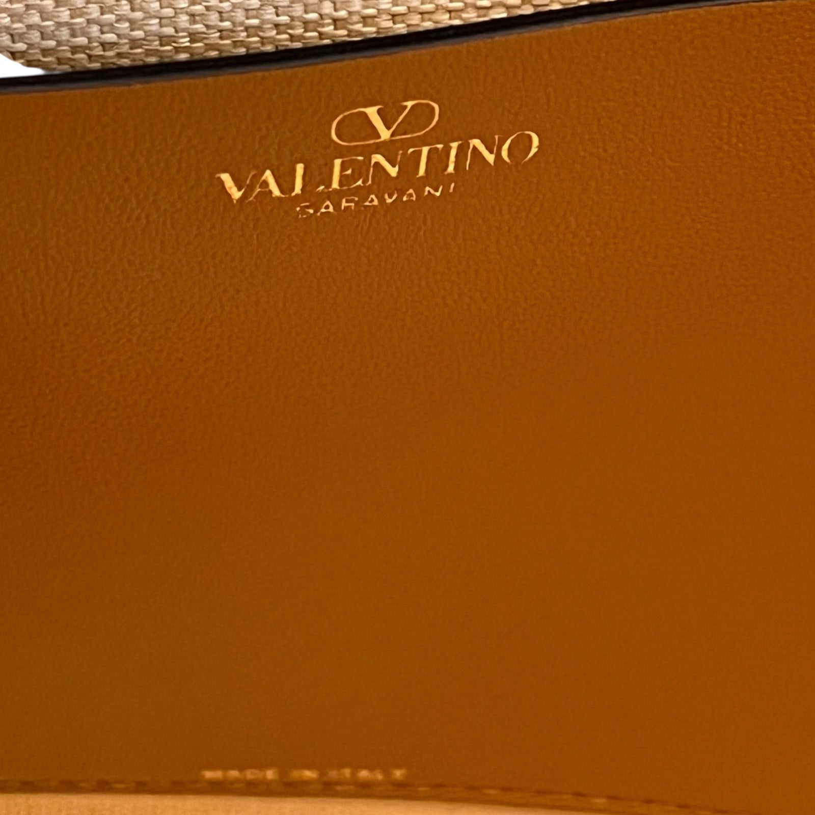 Valentino- Borsa A Spalla In Rafia