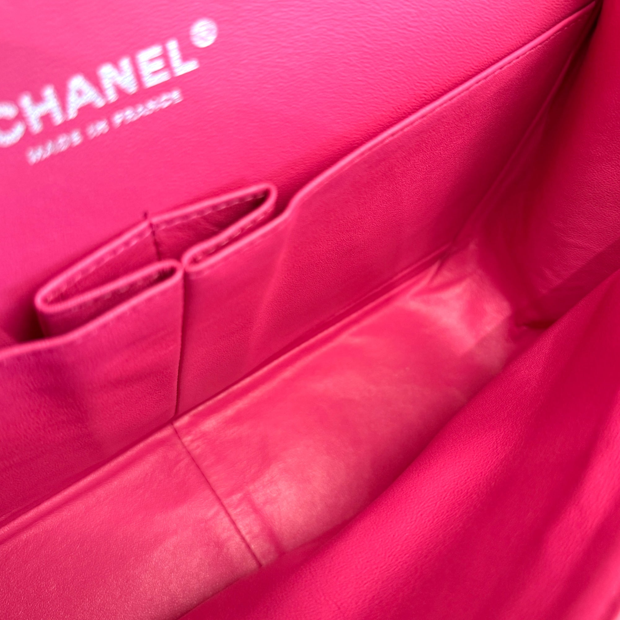 Chanel Pink Jumbo Classic Caviar Double Flap Bag