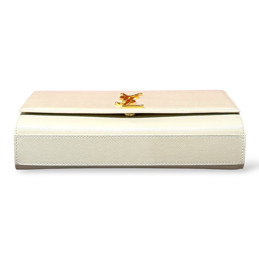 Saint Laurent Kate Medium – Borsa a Spalla Bianca