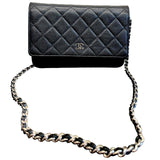 Chanel Wallet On Chain Shoulder Bag with silver hardware
