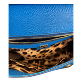 Dolce&Gabbana Sicily Shoulder Bag in Blue Medium Size