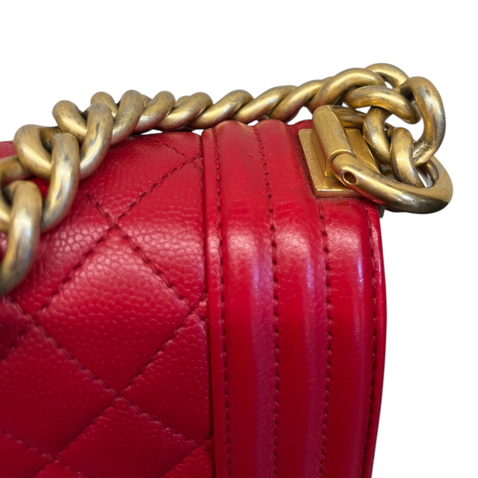 Chanel Leboy shoulder bag Small size in red