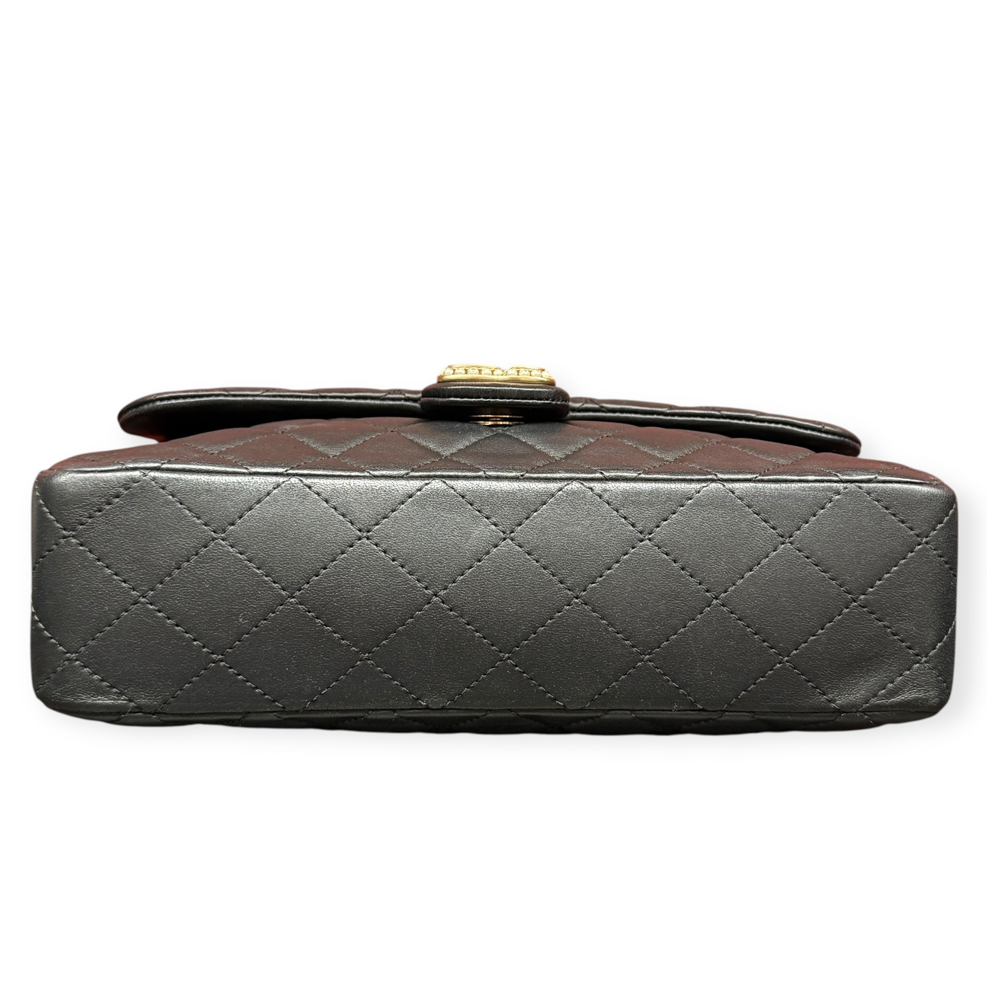 Chanel Quilted  Medium Flap Bag with Pearl-Embellished Chain