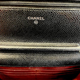 Chanel Wallet On Chain Shoulder Bag with silver hardware