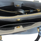 Prada Galleria Shoulder Bag in Grey and Black color Medium size