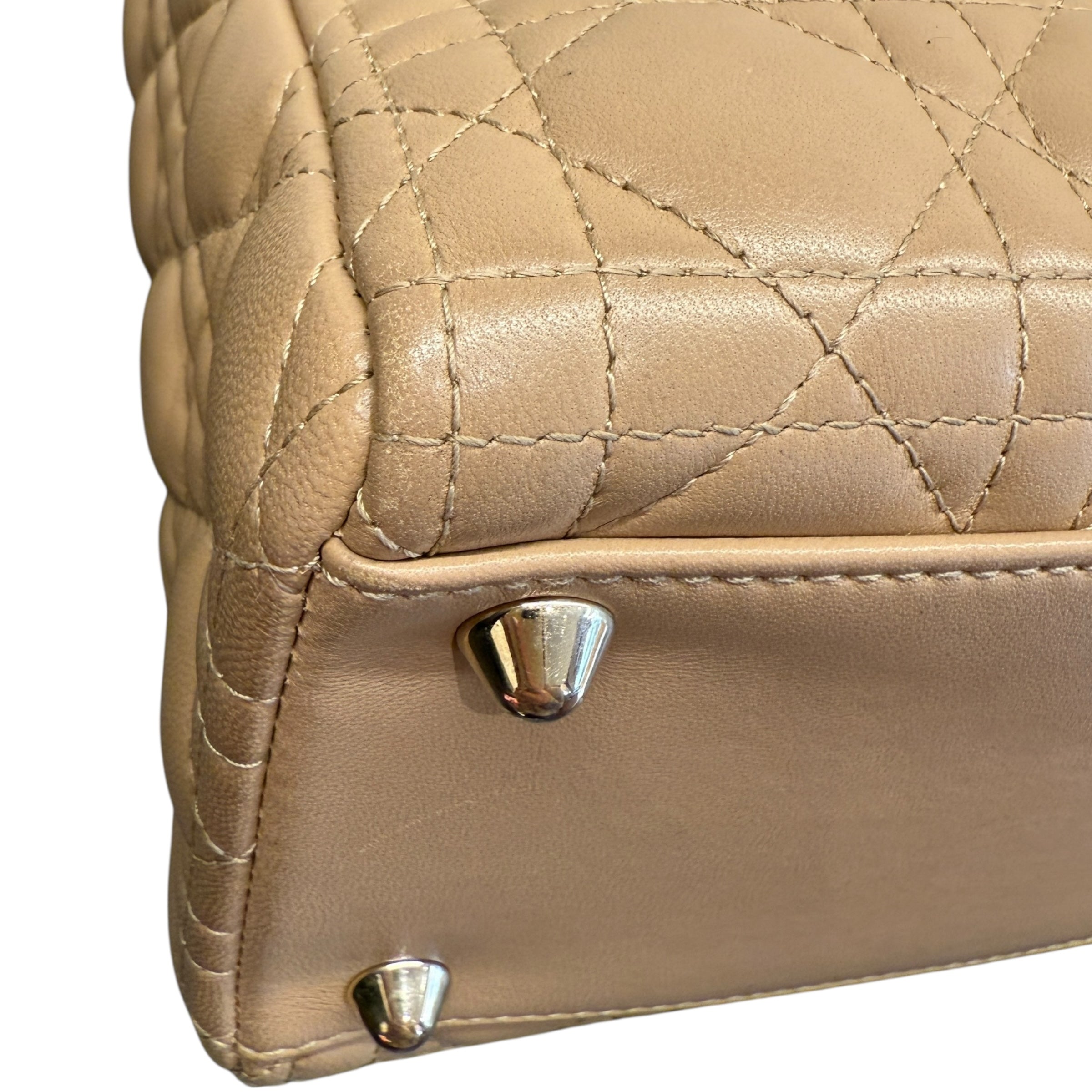 Dior Lady Dior Cannage Leather Tote Bag