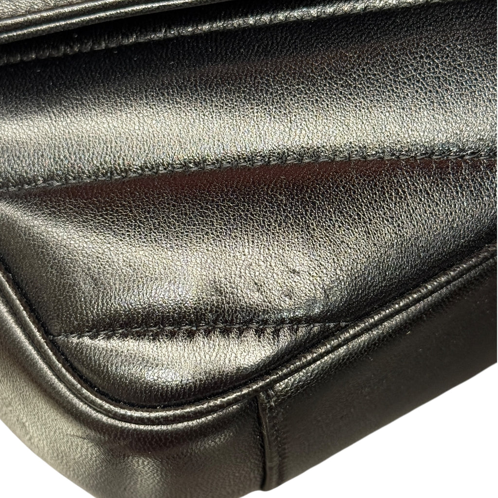 Saint Laurent LouLou Small – Borsa a Spalla Trapuntata a Chevron