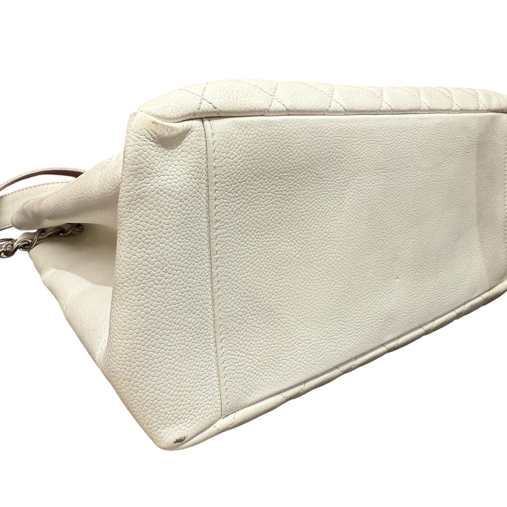 Chanel GST – Borsa Tote in Caviar Bianca