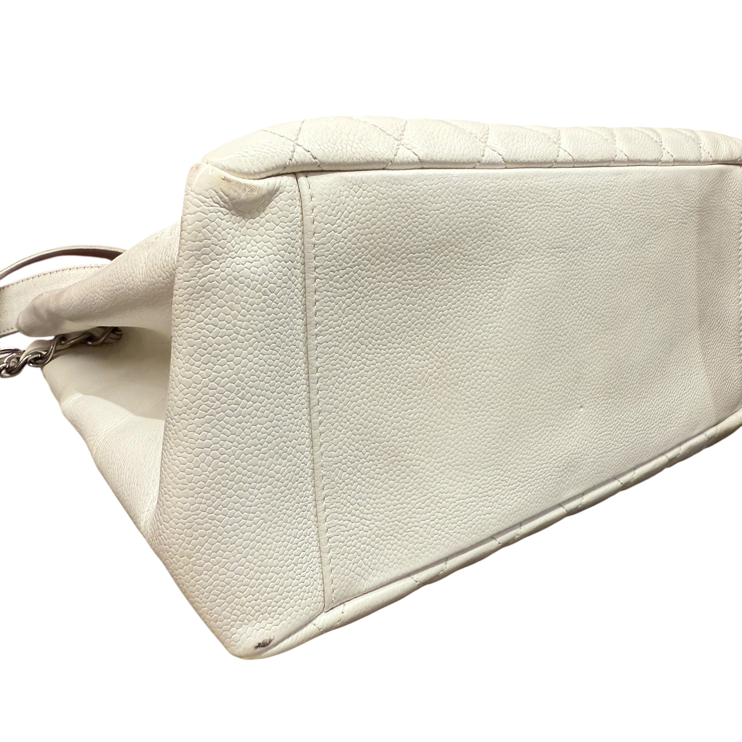 Chanel GST – Borsa Tote in Caviar Bianca