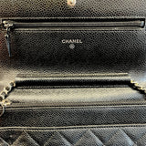 Chanel Wallet On Chain Shoulder Bag with silver hardware