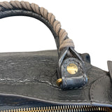 Balenciaga mini city bag in dark grey with gold hardware