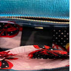 Dolce&Gabbana Borsa A Spalla Sicily In Blu E Verde Iridescente