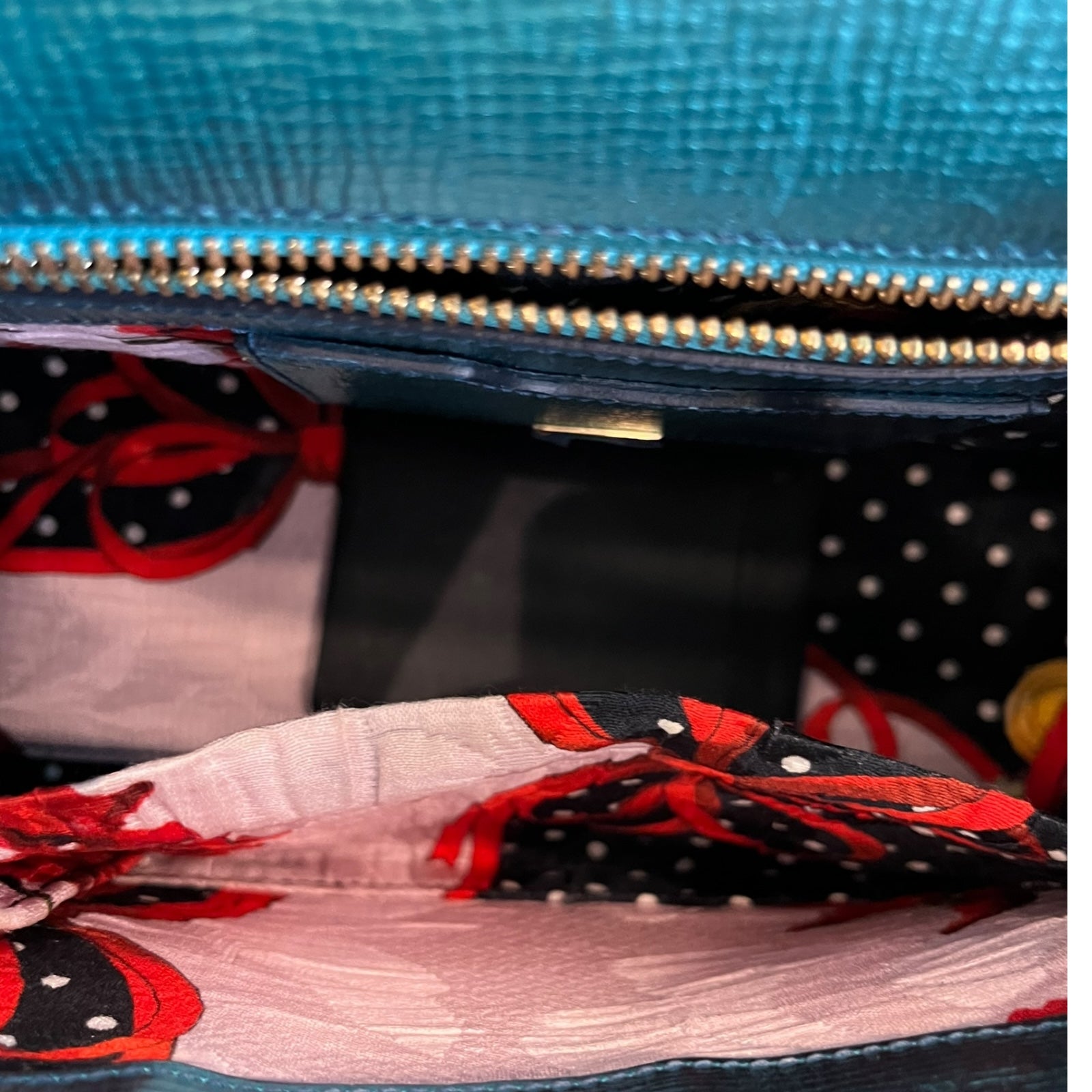 Dolce&Gabbana Borsa A Spalla Sicily In Blu E Verde Iridescente