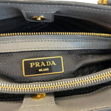 Prada Galleria Shoulder Bag in Grey and Black color Medium size
