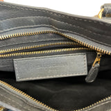 Balenciaga mini city bag in dark grey with gold hardware