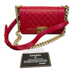 Chanel Leboy-Borsa A Spalla In Rosso（Piccola）
