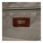 Fendi Baguette – Borsa a Spalla in Tela FF Marrone con Fibbia Effetto Tartaruga