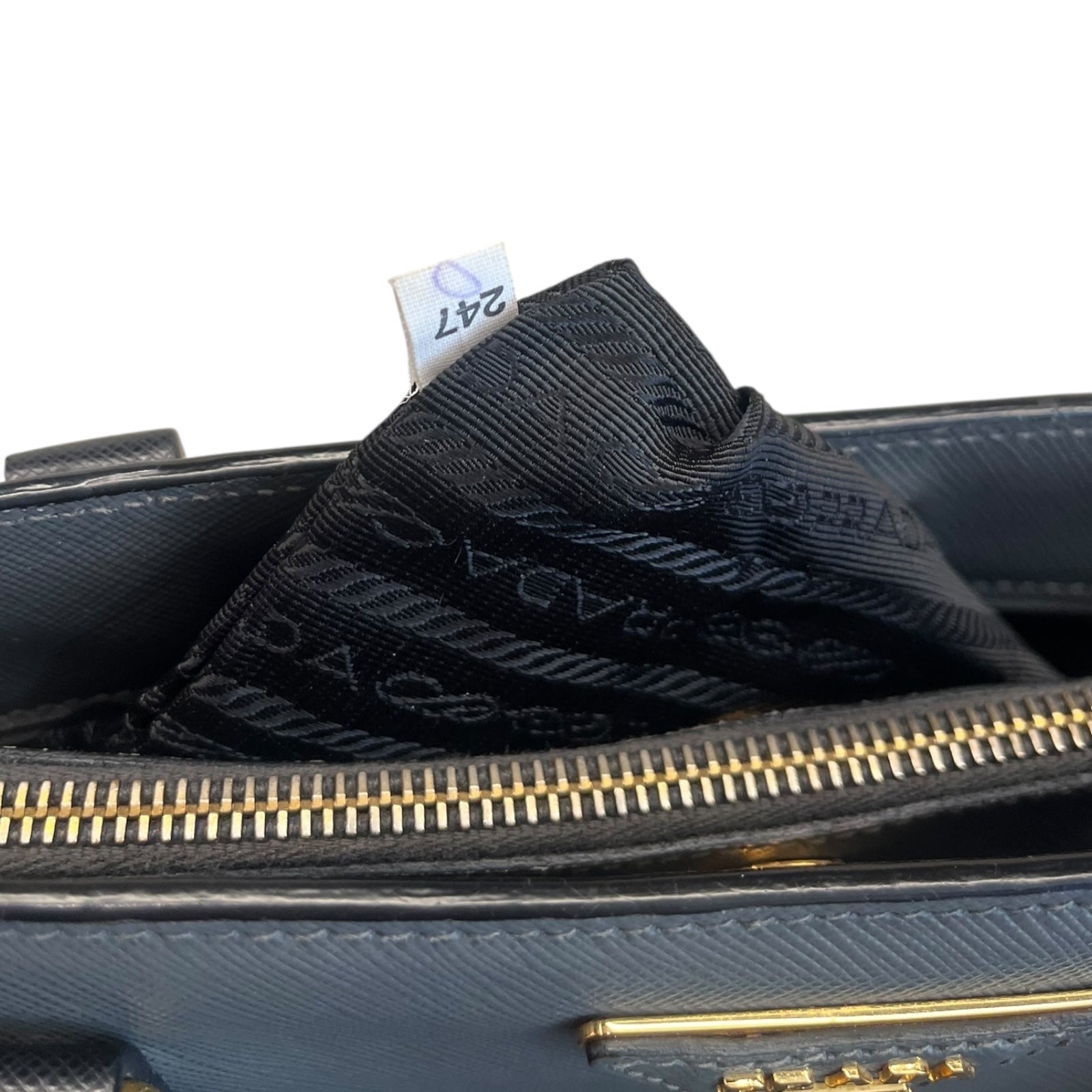 Prada Galleria Shoulder Bag in Grey and Black color Medium size