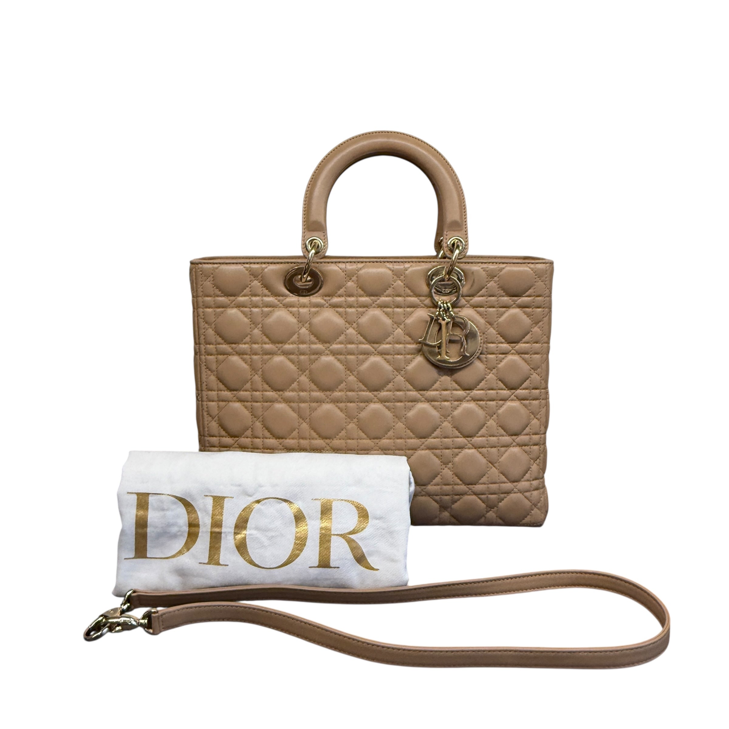 Dior Lady Dior – Borsa Tote in Pelle Cannage