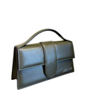 Jacquemus Le Grande Bambino Borsa A Spalla In Verde Scuro