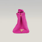 Prada Canapa Medium Tote Bag Fuchsia Canvas with Milano Logo