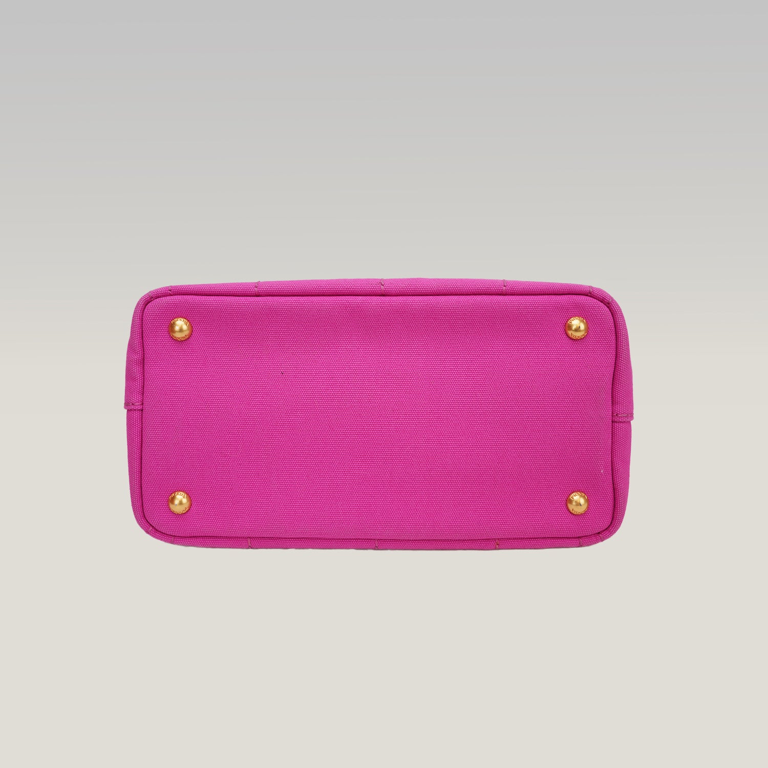 Prada Canapa Medium Tote Bag Fuchsia Canvas with Milano Logo