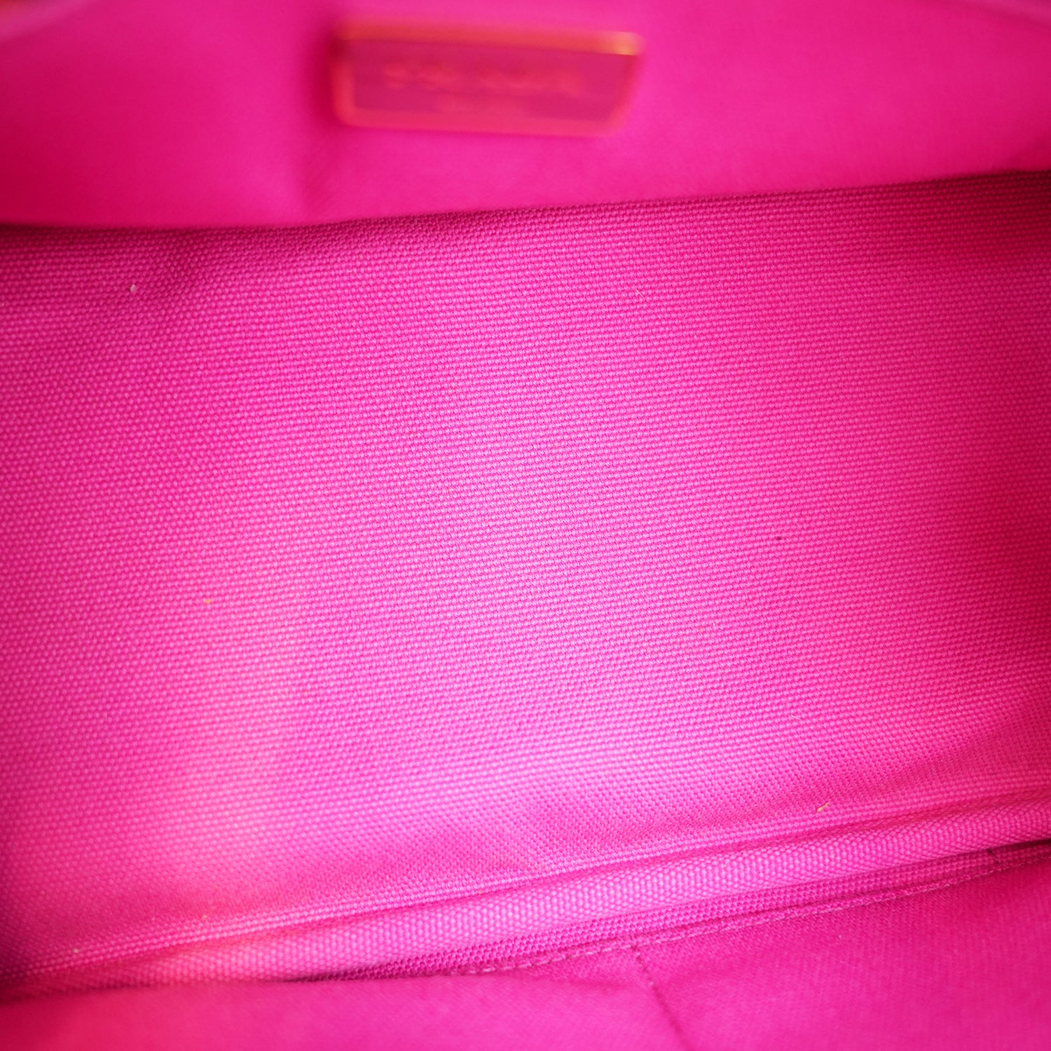 Prada Canapa Medium Tote Bag Fuchsia Canvas with Milano Logo