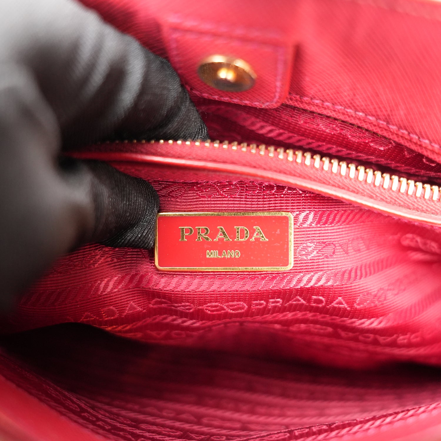 Prada Galleria Medium Tote Bag Rosa in Pelle Saffiano con Doppia Zip