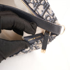 Dior DiorTravel Nomad Medium in Tela Oblique con Pelle e Dettagli in Pelle Nera