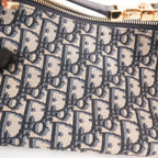 Dior DiorTravel Nomad Medium in Tela Oblique con Pelle e Dettagli in Pelle Nera