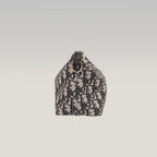 Dior DiorTravel Nomad Medium in Tela Oblique con Pelle e Dettagli in Pelle Nera
