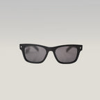Prada Black Square Sunglasses Acetate Frame Grey Lenses Unisex