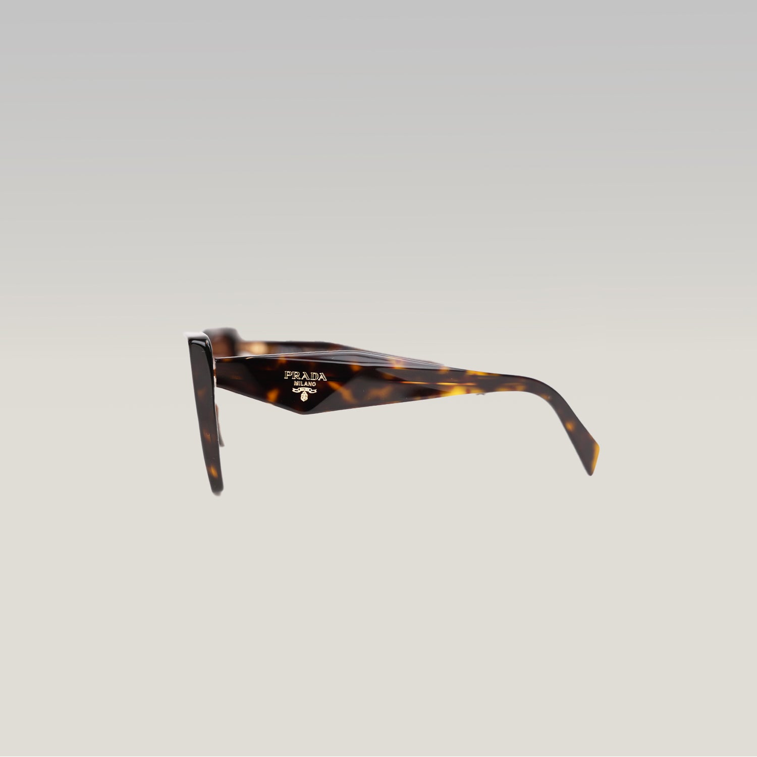 Prada PR 19ZS Tortoise Oversized Cat-Eye Sunglasses in Havana Brown