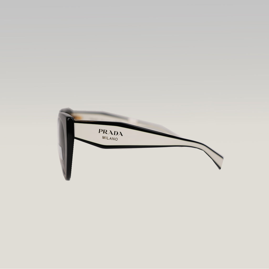 Prada PR  Cat Eye Sunglasses in Black & White