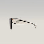 Prada PR  Cat Eye Sunglasses in Black & White