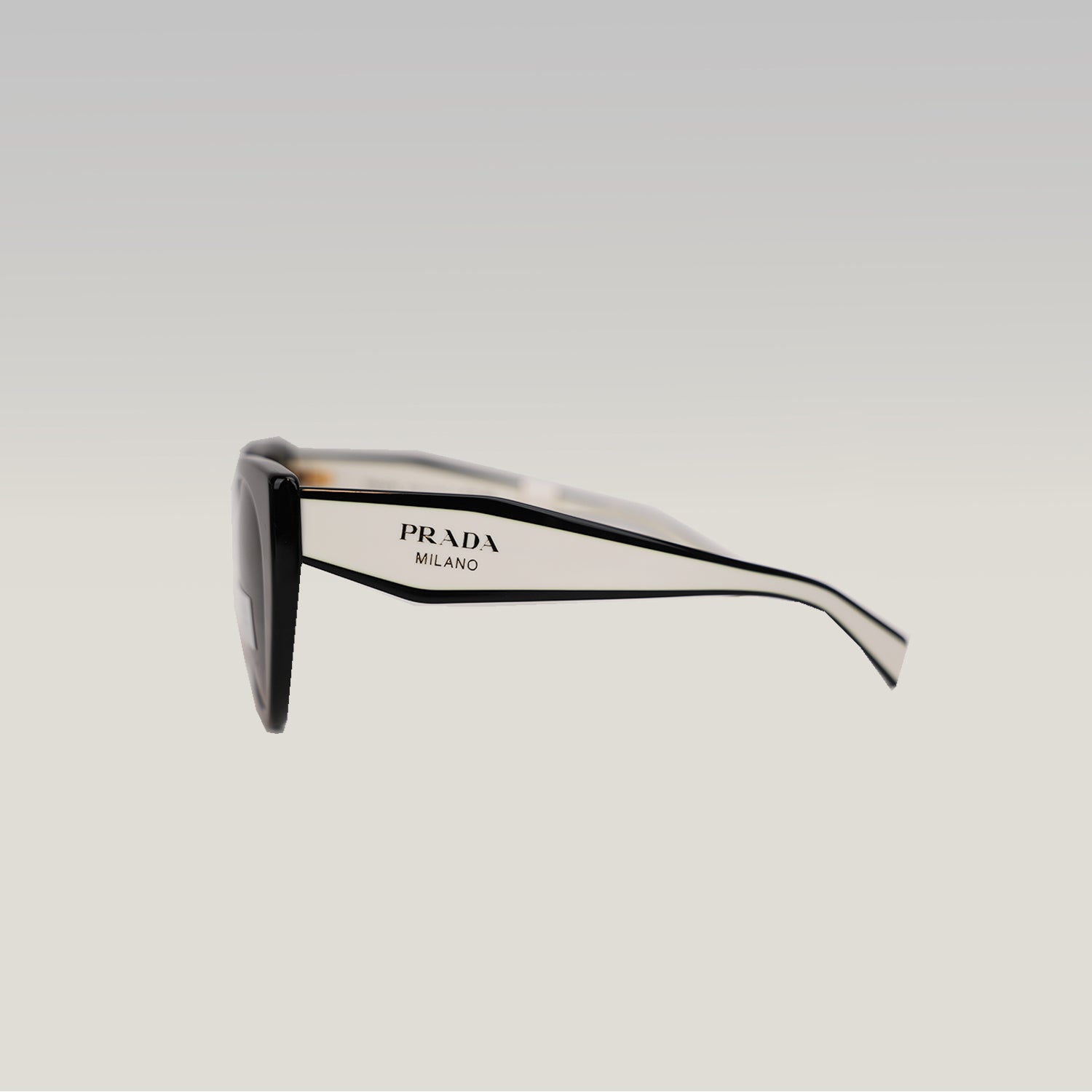 Prada PR  Cat Eye Sunglasses in Black & White