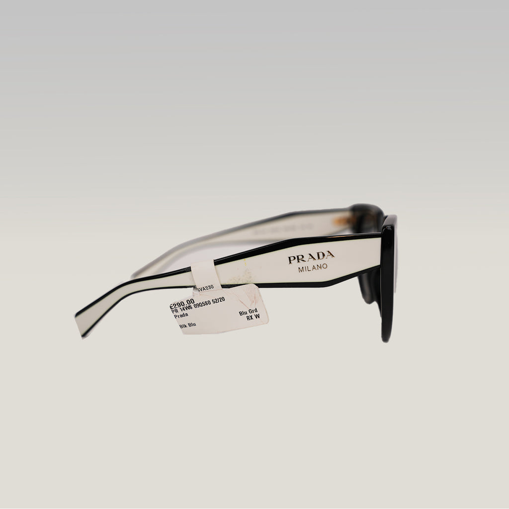 Prada PR  Cat Eye Sunglasses in Black & White
