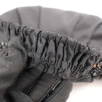 Prada Gaufre Borsa da Sera in Nylon Nero con Cristalli e Manici Arricciati