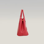 Prada Galleria Borsa a Mano in Pelle Saffiano Rossa con Hardware Dorato