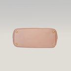Prada Galleria Borsa a Mano Vintage in Pelle Saffiano Rosa Cipria con Logo Triangolare Dorato