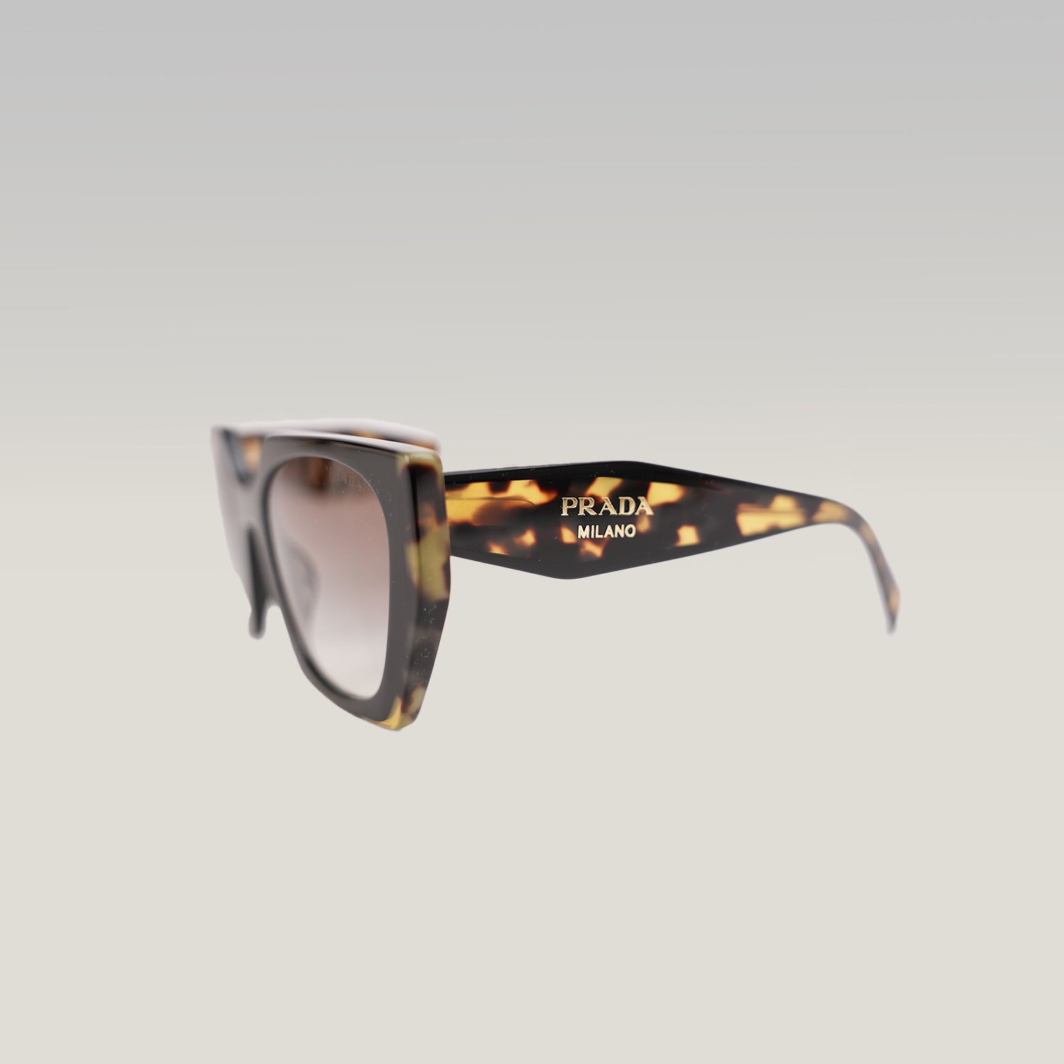 Prada PR 15WS Butterfly Sunglasses in Black & Medium Tortoise