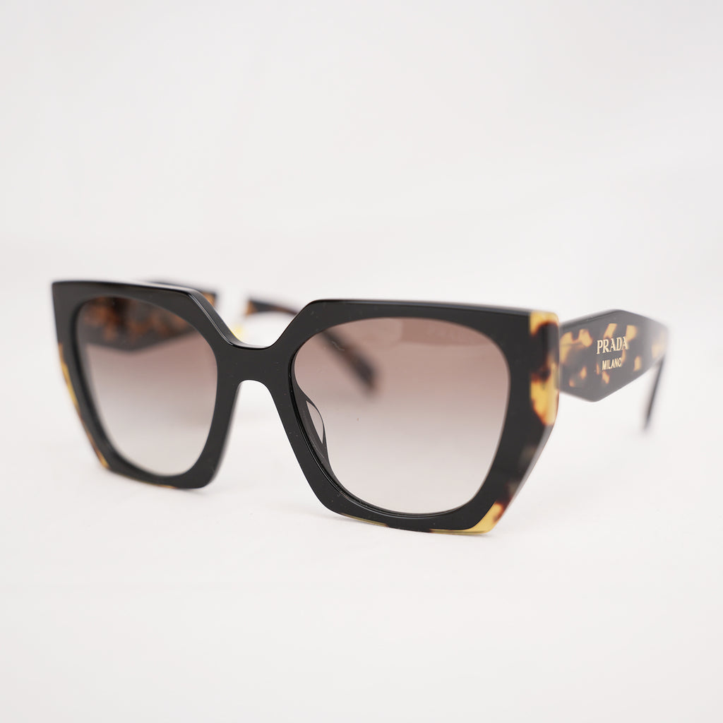 Prada PR 15WS Butterfly Sunglasses in Black & Medium Tortoise
